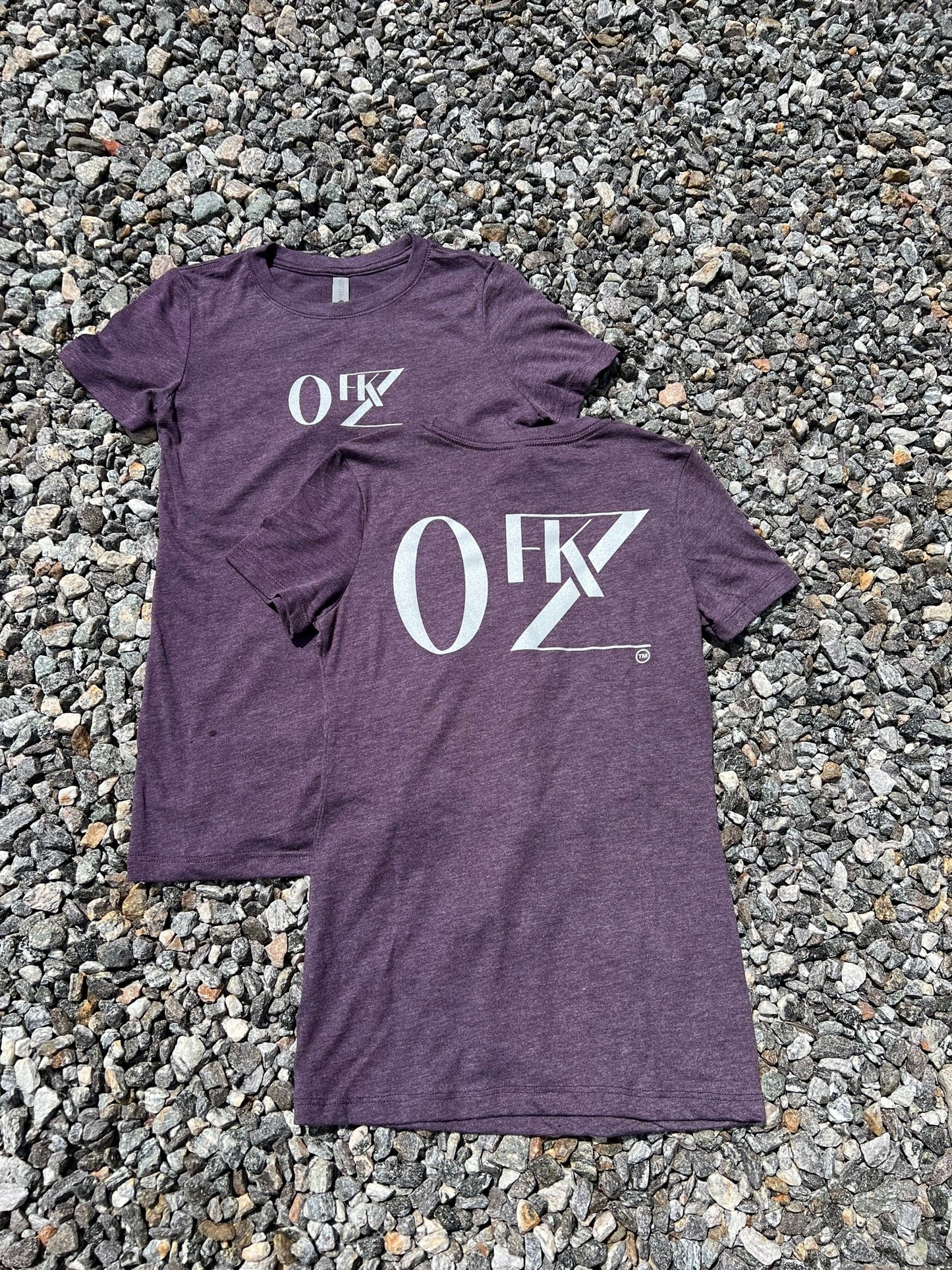 0FKZ Women's Fitted Tee in Purple