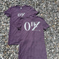 0FKZ Women's Fitted Tee in Purple